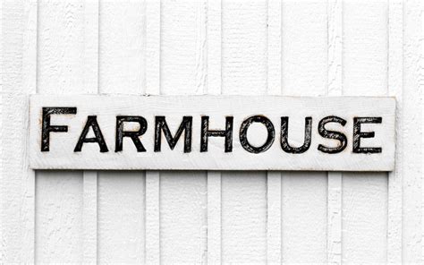 Farmhouse Sign Carved in a Solid Wood Board Rustic | Etsy