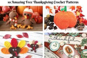 Amazing Free Thanksgiving Crochet Patterns Nicki S Homemade Crafts