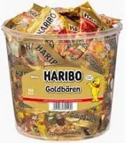 Haribo Goldbaren Mini wiaderko żelki owocowe 100 szt 1000 g 14906239849