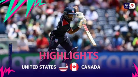 Usa V Canada Match Highlights Icc T20 World Cup Group A Supersport