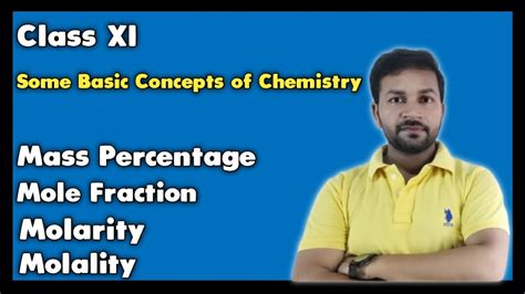 Some Basic Concepts Of Chemistry Class Mass Percentage Mole