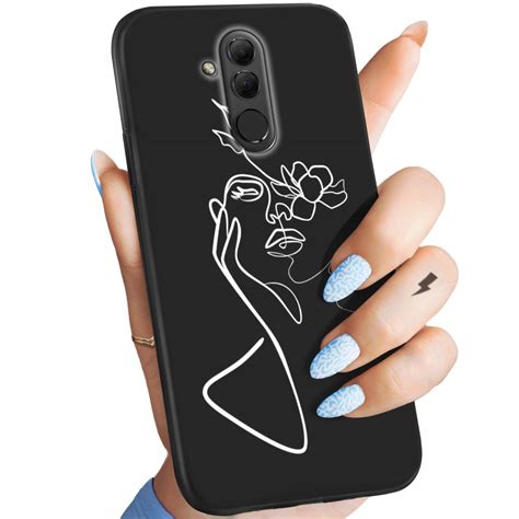 Etui Matowe Do Huawei Mate 20 Lite Wzory Line Art Kreska Linia Obudowa