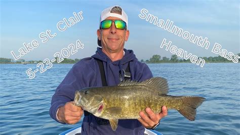 Lake St Clair Smallmouth Bass Fishing 5 23 2024 Bass Manager The