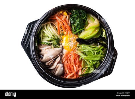 Bibimbap Korean Fast Food Stock Photo Alamy