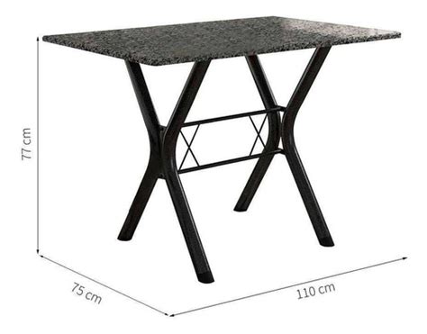 Conjunto De Mesa Miame Cadeiras Lisboa Preto E Bran Mercadolivre