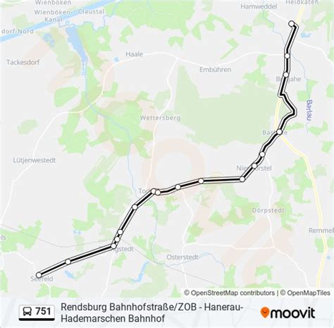 751 Route Schedules Stops Maps Seefeld B Hanerau Hademarschen