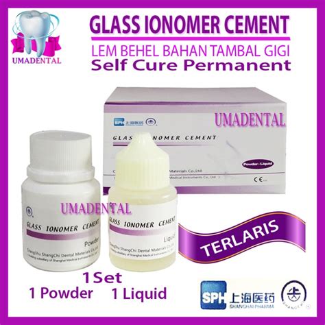 Jual Dental Gic Glass Ionomer Cement Lem Bubuk Bahan Tambal Gigi Set