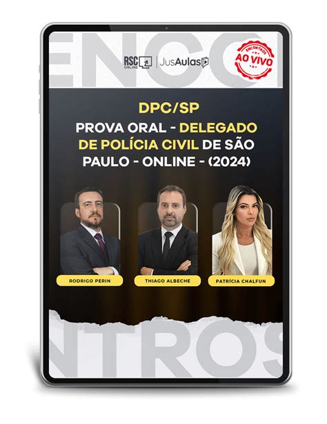 DPC SP Prova Oral Treinamento Individualizado Delegado de Polícia