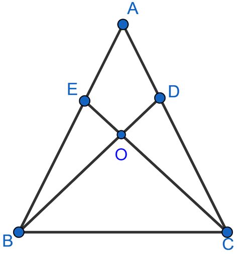 In The Adjoining Figure Abc Acb D And E Are Points On Knowledgeboat