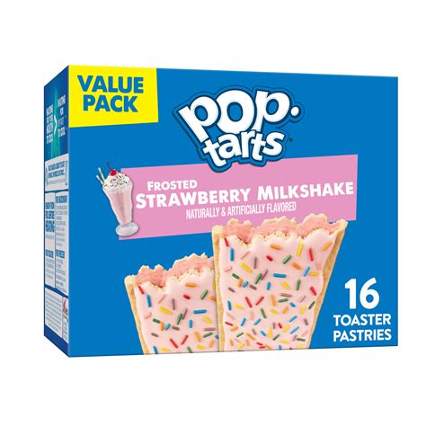 Pop Tarts Toaster Pastries Frosted Strawberry Milkshake 16 Ct 27 Oz