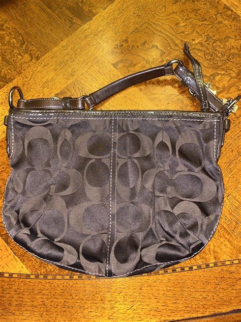 Coach H0820 12675 Brown Signature Hobo Shoulder Bag Gem