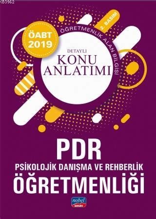 2019 ÖABT PDR Psikolojik Danışma ve Rehberlik Öğretmenliği Detaylı Kon