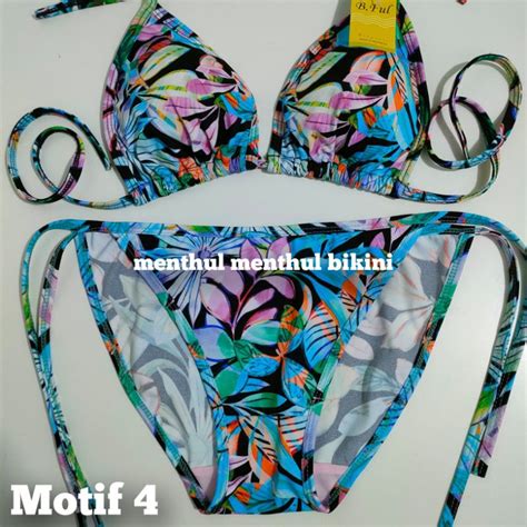 Jual Bikini Tanpa Kawat Setelan Satu Set Bra Dan Panty Menthul