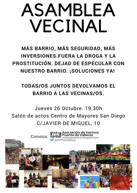 ASOCIACIÓN VECINAL PUENTE DE VALLECAS ASAMBLEA VECINAL