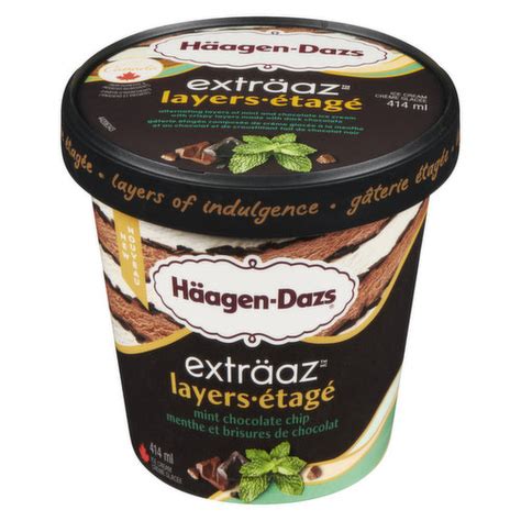 414ml Haagen Dazs Extraaz Layers Mint Chocolate Chip Ice Cream Mart31