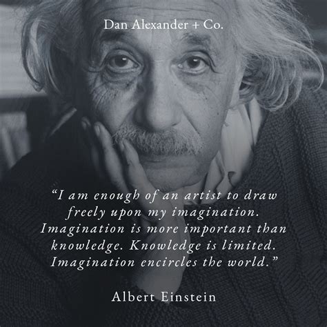 Albert Einstein Quotes Imagination Is More Important Than Knowledge