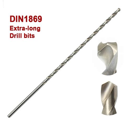 DIN1869 Extra Long Fully Ground HSS M35 Co 5 Straight Shank Twist