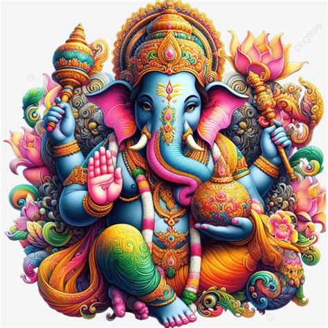 Ganesh Chaturthi Ganpati Elegante Y Feliz PNG Dibujos Ganesh Chaturthi