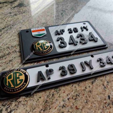 Customized Number Plates With Re Logo Motorbikecustoms Buy Now