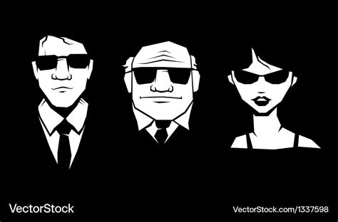 Mafia Peoples Royalty Free Vector Image Vectorstock