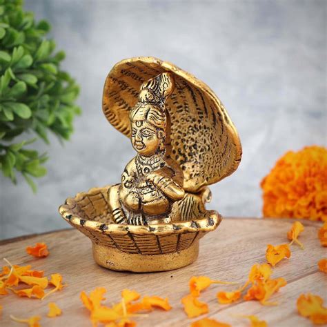 Brass Finish Ladoo Gopal Handicraft For Home Decor Buy Spiritual Products