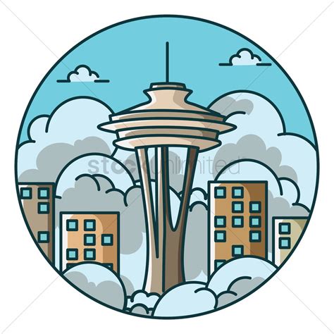 Seattle Space Needle Vector At Vectorified Collection Of Seattle