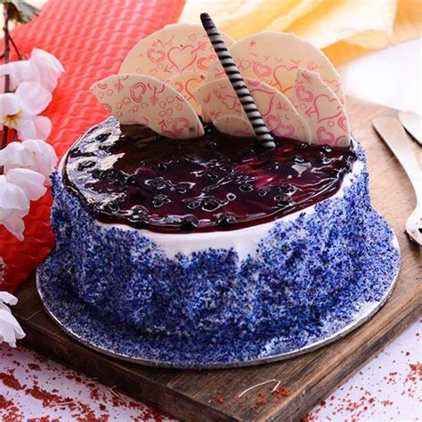 Round Eggless Blueberry Cakes Packaging Size 1010 Weight 1kg 5kg