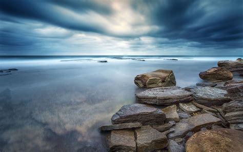 Wallpaper Sunlight Landscape Sea Bay Lake Rock Nature Shore