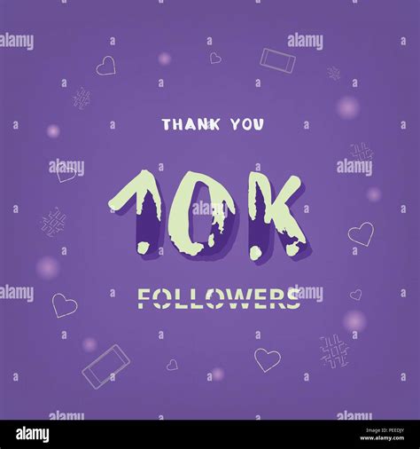 K Followers Thank You Square Banner Ultra Violet Palette Colors