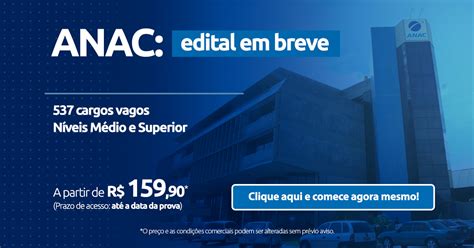 Concurso Anac Edital Em Breve Blog Aprova Concursos Notícias