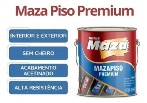 Tinta Piso E Parede Premium Maza Cores 3 6l Cor Branco Frete grátis