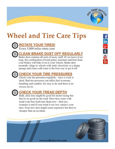 Wheel And Tire Care Tips ESS FLEET SERVICE