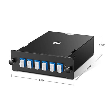 12 Fibers MTP 12 To LC MPO MTP Cassette OS2 Single Mode Type A FS