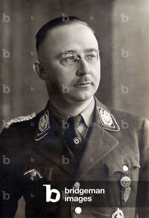 Image of Heinrich Himmler (1900-1945) leader of SS, Gestapo (b/w photo)