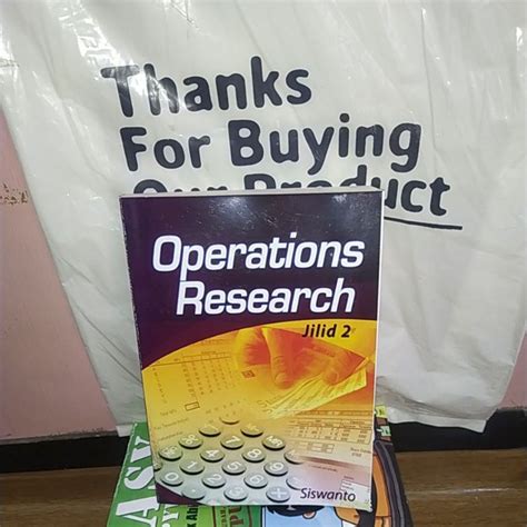 Jual Operations Research Jilid 2 Siswanto Shopee Indonesia