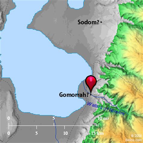 Bible Map Gomorrah