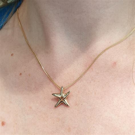 9ct Gold Starfish Pendant Troy Obrien Fine Jewellery