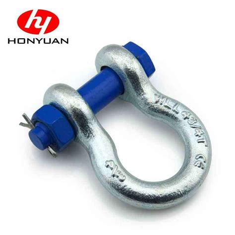 Bow Shackle G 2130 Drop Forging Bolt Type Omega Shackle Safety Anchor