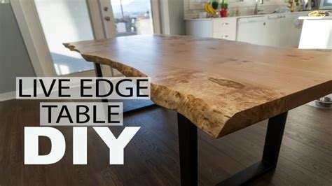 Natural Live Edge Dining Table DIY - RadDadBuilds