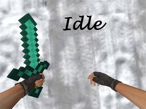 Minecraft Pickaxe Sword Axe On Tomahawk Anims Counter Strike