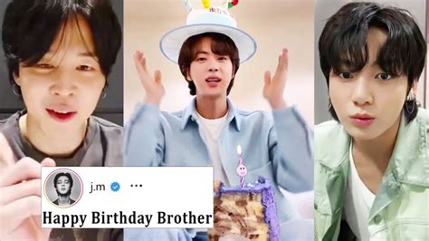 Famous People Wishing Jin Happy Birthday BTS Jin Birthday