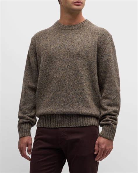 Rodd Gunn Cox Road Knit Crewneck Sweater In Brown For Men Lyst