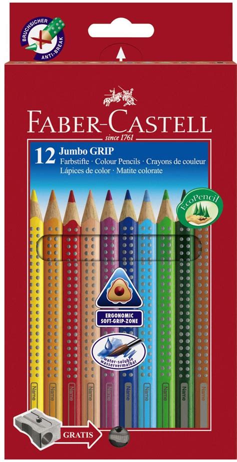 Faber Castell Kredki Jumbo Grip Szt Kartonowe Opakowanie Temper Wka