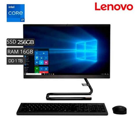 All In One Lenovo Ideacentre3 24imb05 Fhd Ips Core I7 10700 16gb 256gb Ssd 1tb Hdd Lenovo