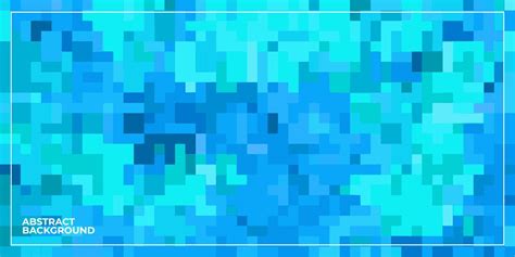 Abstract Geometric Pixel Square Tiled Mosaic Background Vector