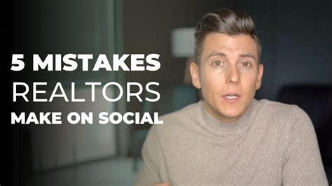 The Biggest Mistakes Real Estate Agents Make On Social Media Youtube