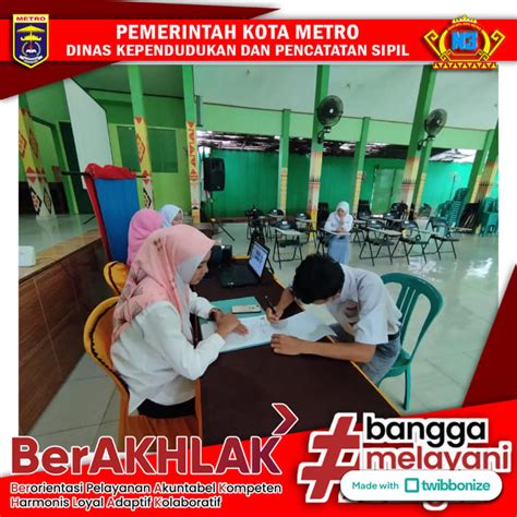 Perekaman Ktp El Keliling Ke Smk Negeri Kota Metro