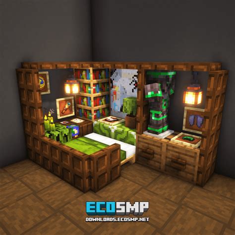 Interior Bedroom Design Idea (12 Color Variations) : r/Minecraftbuilds