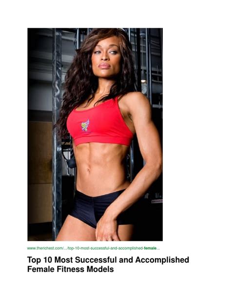 Pdf Top 10 Most Successful And Accomplished Female Fitness Models