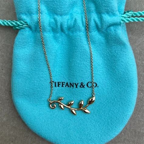 Tiffany And Co Jewelry Tiffany Paloma Picasso Olive Leaf Vine Pendant In 8k Rose Gold Poshmark